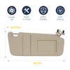 Right Passenger Side Sun Visor with Light Fit for Toyota