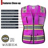 HATAUNKI Reflective Safety Vest for Women Mesh High Visibility Vest