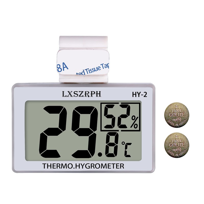 Digital Reptile Hygrometer Thermometer LCD Display, Temperature Humidity Meter Gauge