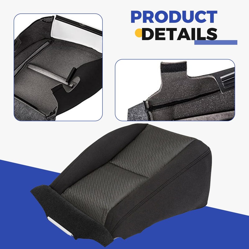 KUAFU Front Driver Side Seat Cover Compatible with 2007-2014 Chevy