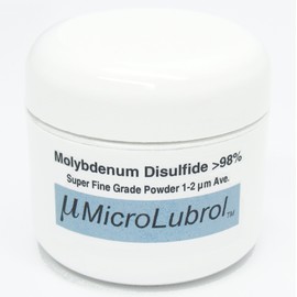 MicroLubrol 1 oz Molybdenum DISULFIDE Moly MoS2 Powder 1-2 Micron Best LUBE Grade