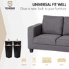 TCHOSUZ 6 Inch / 15 cm Wooden Furniture Legs, Set