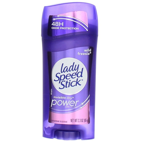 Lady Speed Stick Antiperspirant Deodorant, Invisible Dry, Wild Freesia 2.30 oz (Pack of 5)