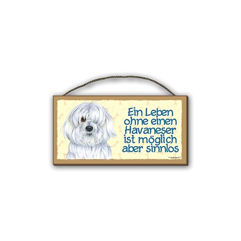 A Life Without a Havanese Wooden Sign MDF 25 x