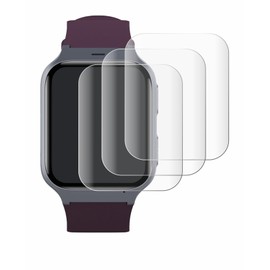 Savvies Pack of 4 Full Screen Protectors for TCL Safety Watch MT43AX Full Cover Screen Protector Film [3D Curved, Transparent, Anti-Fingerprint]