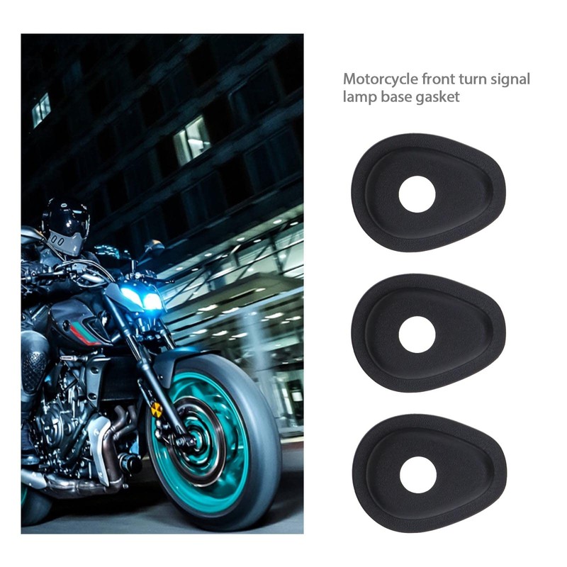 2 Sets Motorcycle Indicator Adapter Plates Compatible with Yamaha MT07