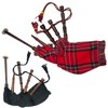 Tartancity Royal Stewart Bagpipe for Kids with 2 Reeds Highland
