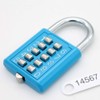 MIONI 10 Digit Push Button Combination Padlock, 5 Digit Locking