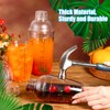 Lallisa 12 Pcs Plastic Cocktail Shaker Drink Mixer with Scales