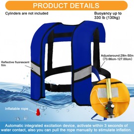 3-Pack Life Jackets for Men Women - Lightweight &Breathable