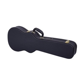 Crossrock Hardshell Wood Case for Baritone Ukulele Case, Black (CRW620BUBK)