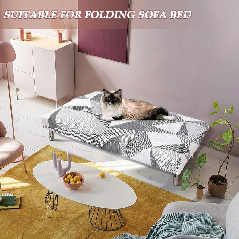 Elehealthy Funda de futón Estampada elástica para sofá Cama Funda