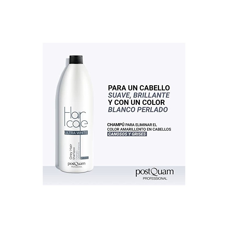 POSTQUAM PQP03041 Shampoo Whites 1000 ml for adults, ideal for