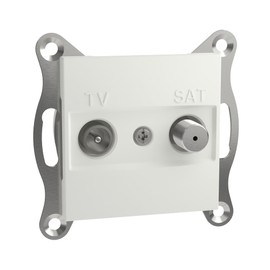 Schneider Electric Asfora EPH3470321D TV SAT Through Socket 8 dB Flush-Mounted 2 Outputs White
