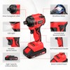 NAWIN Cordless Impact Driver Kit 20V Max Torque 240Nm（177ft-lbs）High Rotation