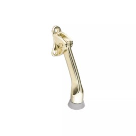 National NEW NATIONAL N184-259 4" SPRING DESIGN BRASS DOOR STOP HOLDER 7159726