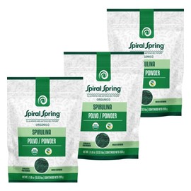 3 Bolsas De Spirulina Orgánica Máxima En Polvo Espirulina