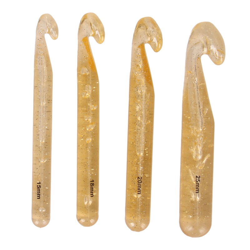 Large Crochet Hooks Plastic Weaving Knitting Crochet Hook Tools for