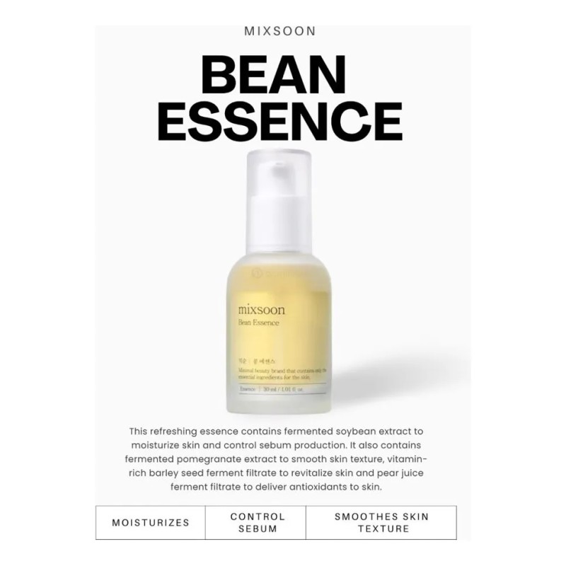 Mixsoon Duo Limpieza Nutricion Bean Essence + Centella Foam