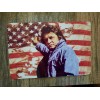 Johnny Cash Ragged Old Flag 8x12 Metal Wall Sign
