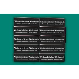 Crottendorfer Incense Cones Set 10 x 24 Pieces Size M in Fragrance Note Christmas Frankincense - 24 Pieces per Pack