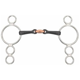 Shires Equestrian - 3 Ring Dutch Gag With Lozenge - S/steel - Size: 5