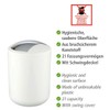 WENKO Brasil Swing Cover Bin, White, 14 x 14 x