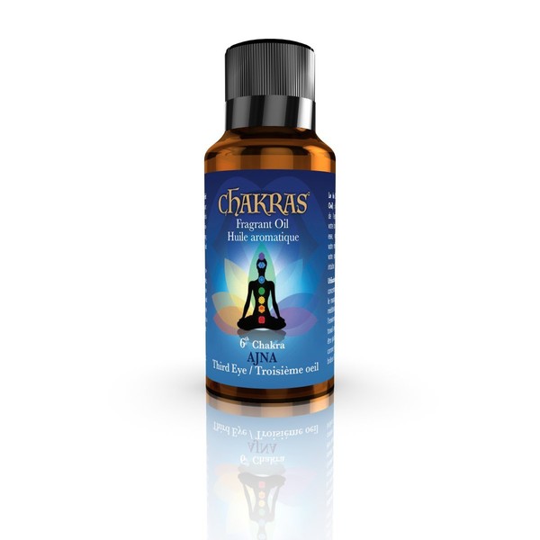 Chakras Essential Oils - Third Eye - Ajna - Concentrated Natural Oils for Aromatherapy, Massage, Reflection, Meditation, Environmental Scenting and Energy Work