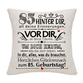 85 Years Old Women Men Birthday Gift Behind You All Your Memories Inspirational Gift 85th Birthday Gift Pillowcase for Wife Husband Mom Dad Friends Grandma Grandpa Aunt (85)