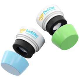 Solar Buddies Replacement Duo Heads - Compatible with the Child Friendly Refillable Solar Buddies Sunscreen Applicator - Holds Up To 3.4fl oz, (This is NOT a Full Unit) (Blue,Green)