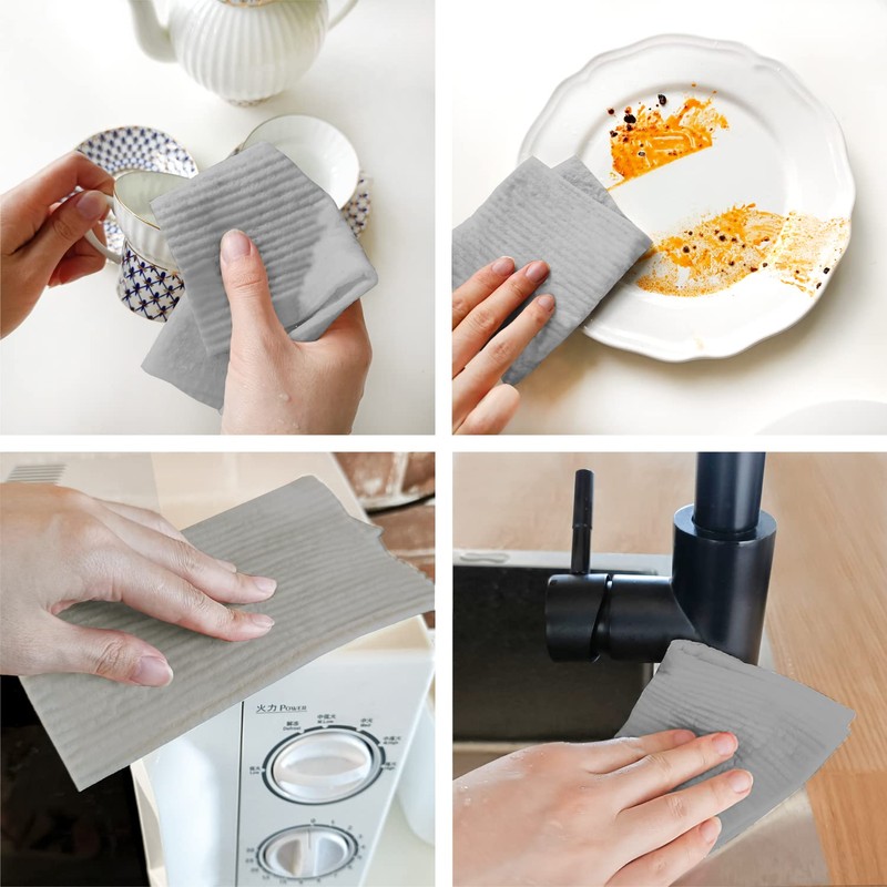 Morigins Wholesale Swedish Dish Cloths - 6 Pack Reusable Compostable
