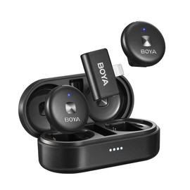 BOYA Colour Omic-D Wireless Dual Neck Microphone Lightning (Black)