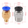 AIDOMAK 8 Pcs PC4-M6 Pneumatic Fitting and 8 Pcs PC4-M10
