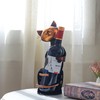 Tooarts Cat Shaped Wine Holder Wine Rack shelf Metal Sculpture