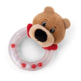 NICI FC Bayern Bear Berni 49085 Rattle Ring 14 cm Red