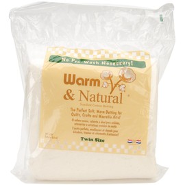 The Warm Company - Warm & Natural Cotton Quilt Batting – Twin Size 72" x 90" – Premium Quilt & Craft Batting for Sewing & Quilting Projects