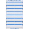 MACO Light Blue File Folder Labels, 9/16 x 3-7/16 Inches,