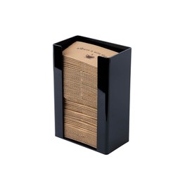 IneVibe Coffee Cup Sleeve Holder - Hot Collar Jacket Organizer for Bulk Storage, Black Vertical Dispenser for Coffee Clutches at Home or Restaurant, Countertop or Wall Mount