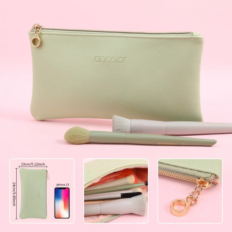 Set De Brochas Docolor De Maquillaje, Coloridas, 17 Piezas