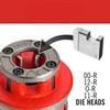 4-Piece 47770 Pipe Threading Die Set with Storage Case- Heavy