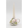 Cosmos Gifts Fine Ceramic Hand Painted Hummingbird with Flowers Taper
