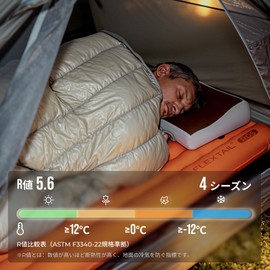 Tiny Sleeping Pad R05 Regular Large Inflatable Mattress, Air Bed, Sleeping Bag, Air Bed, Compact, Includes Storage Bag