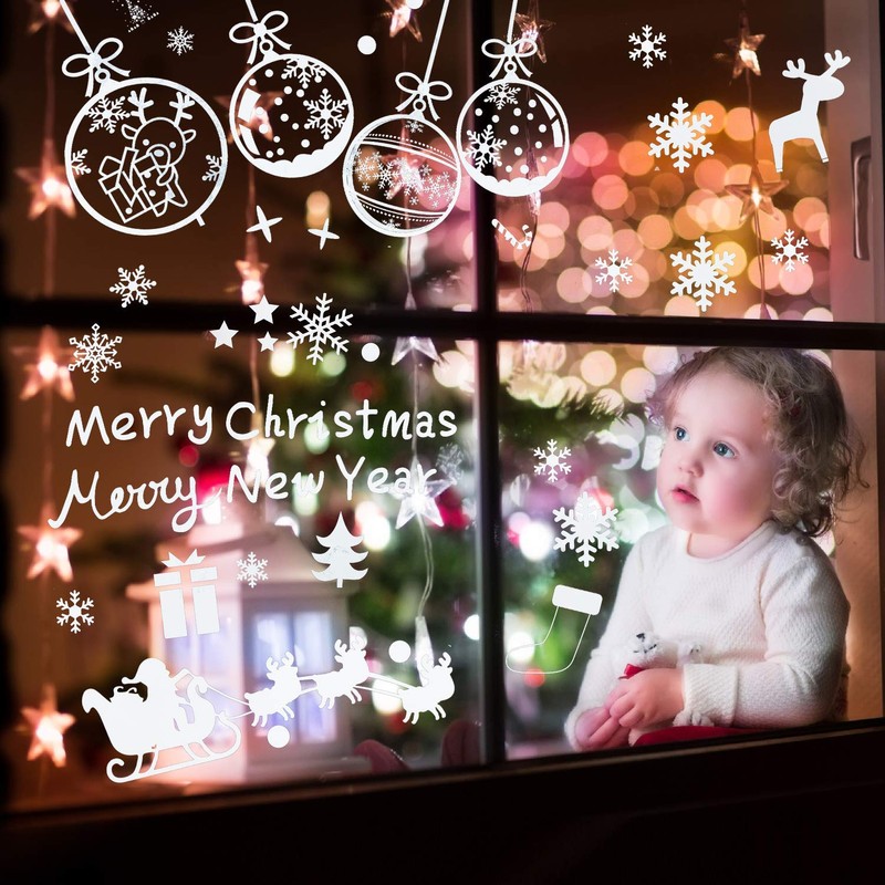 LessMo Christmas window sticker (bells).