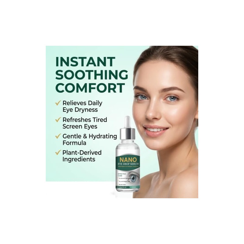 Gotas Oculares Nano Suero Hidratante Alivio Ojos Secos 30ml