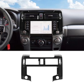 Hoolcar Dashboard Center Console Navigation Trim Panel Decoration GPS Interior Cover Trim Accessories Compatible with 2020-2023 Toyota 4Runner, Black
