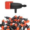 SEIWEI Adjustable Irrigation Dropper, Micro Drip Nozzles Sprinkler for 4/7