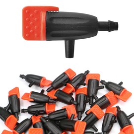 SEIWEI Adjustable Irrigation Dropper, Micro Drip Nozzles Sprinkler for 4/7 mm Hose, Anti-Clogging Emitter for Garden and Lawn (Pack of 30)