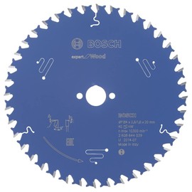 Bosch Professional 1x Expert for Wood Circular Saw Blade (Wood, Saw Blade Diameter 184 x 20 x 2.6 mm, 40 Teeth, Circular Saw Accessories)
