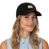 Brixton Woodburn Cap Baseball Cap Curved Brim Metal Buckle, Black