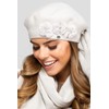 Kamea Women's Beret Hat Headwear Autumn Winter Alaska, beige